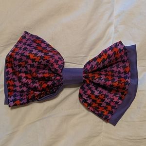 Oversized satin bow